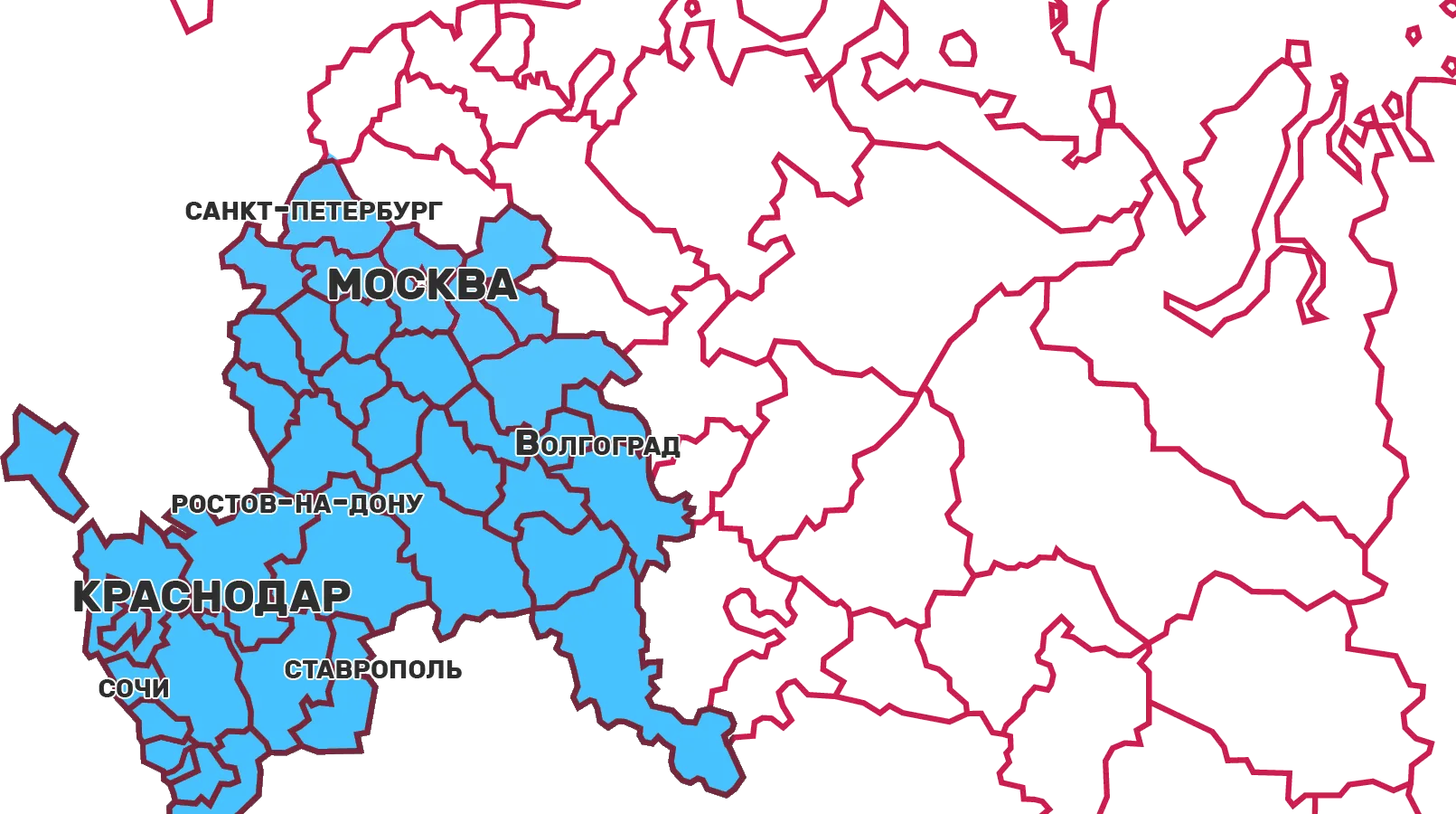 Карта в Хадыженске